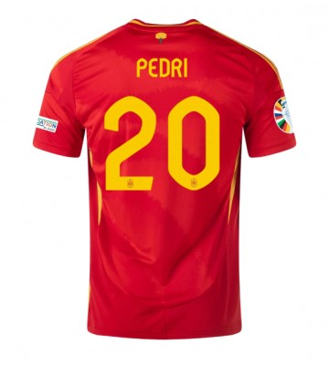 Spanien Pedri Gonzalez #20 Hemmatröja EM 2024 Kortärmad